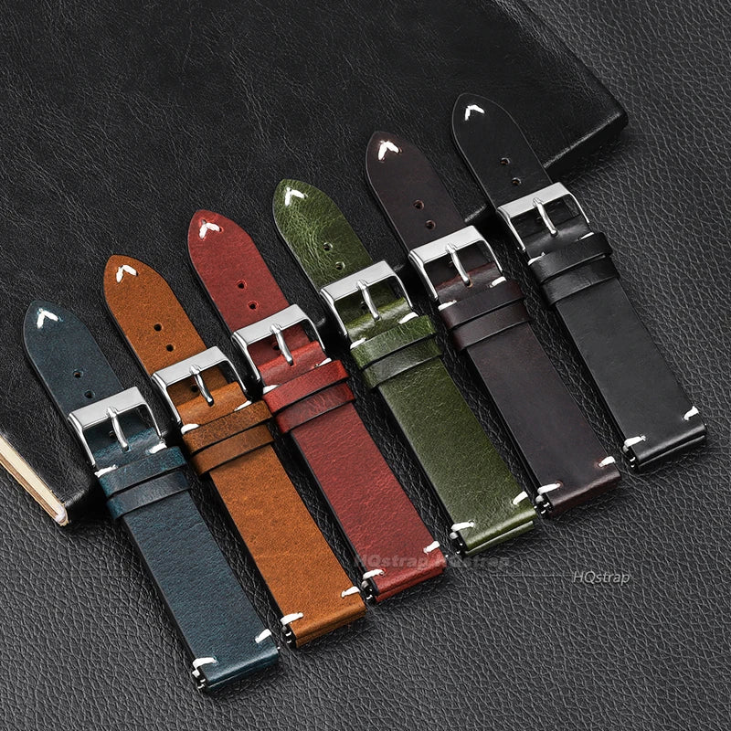 CowLost | watch-bands-product_id-handmade-retro-genuine-leather-quick-release-watchbands-calfskin-strap-18mm-22mm-replacement-belt |3