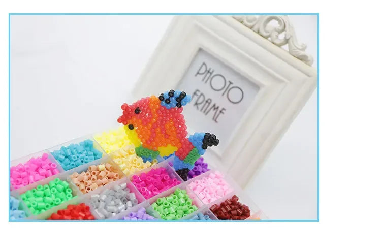 Perler 5mm Hama Beads 4800pcs 24 Colors Educational DIY Puzzle Toy Gift EVA Food Grade