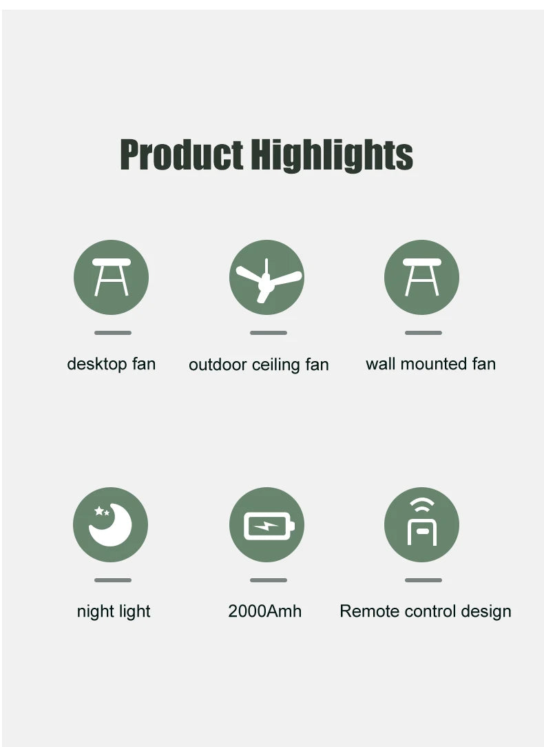 CowLost | product_id-usb-rechargeable-tripod-desk-fan-with-air-cooling-blower-and-night-light-for-camping-and-ceiling-use |8