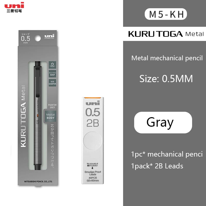 CowLost | product_id-uni-m5-kh-metal-mechanical-pencil-0-5mm-kuru-toga-rotating-lead-core-no-breakage |22