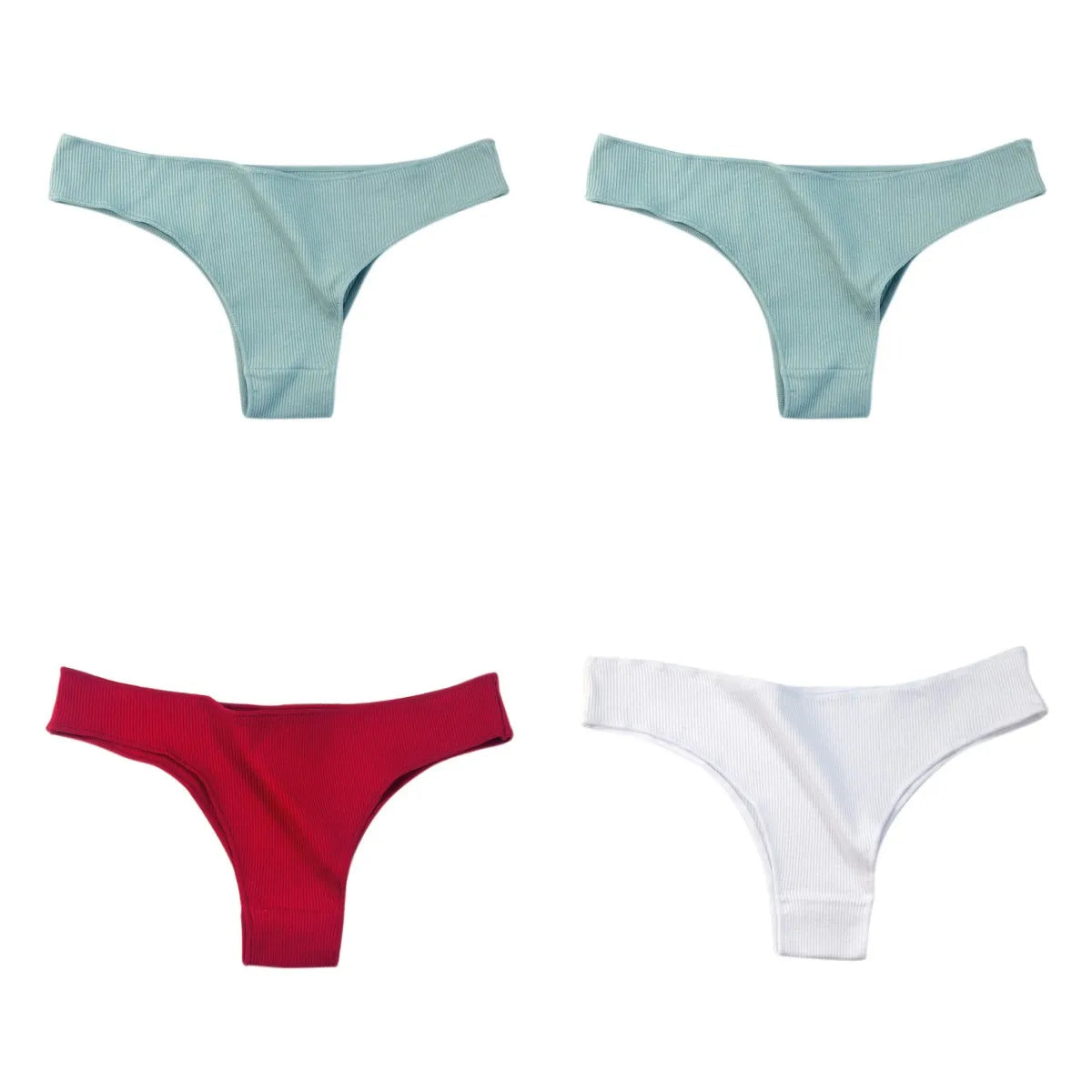 CowLost | product_id-4-pack-womens-cotton-breathable-low-waist-solid-briefs-m-xl |22