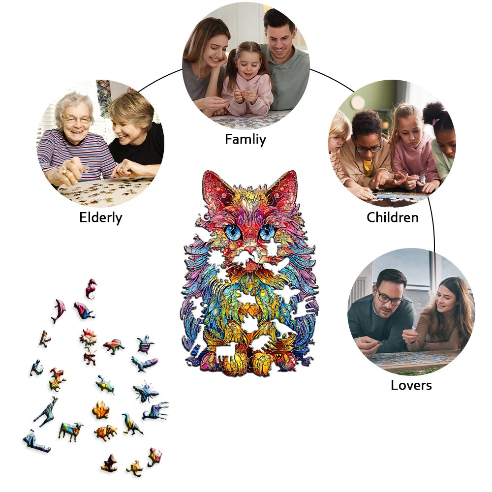 CowLost | persian-cat-wooden-puzzles-for-advanced-players-creative-various-special-shapes-creative-gifts-for-boys-and-girls-gifts |2