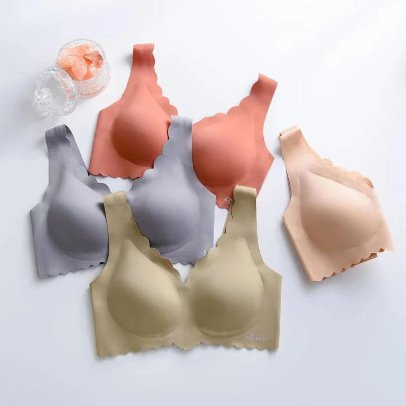 CowLost | product_id-seamless-wire-free-womens-bra-thin-3-4-cup-comfortable-anti-sagging-solid-color |2