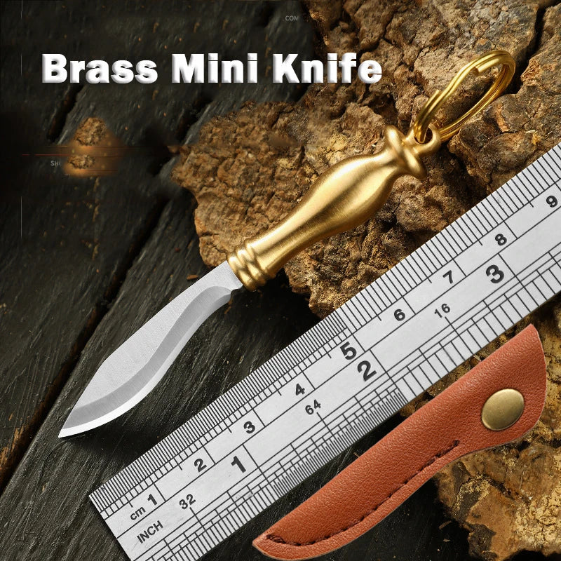 CowLost | activewear-pants-portable-mini-folding-knife-brass-color-wood-handle-stainless-steel-blade |36