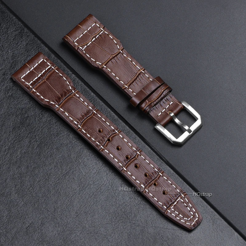 CowLost | product_id-genuine-cowhide-leather-watch-strap-for-iwc-pilot-20-22mm-pin-buckle-replacement |13