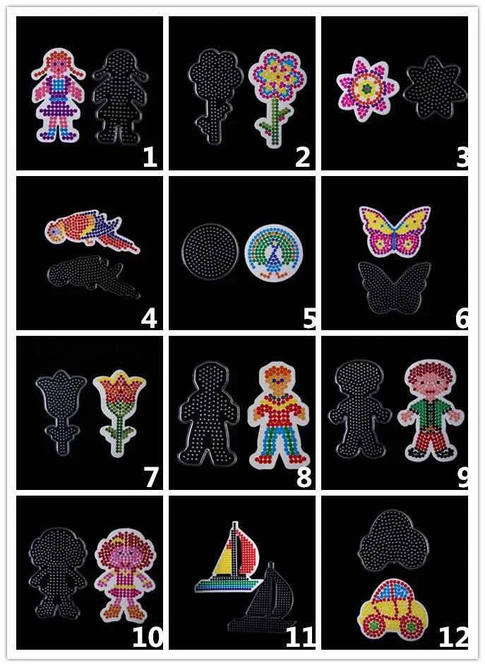 5mm Hama Beads Transparent Plastic Stencil Template Jigsaw Puzzle Pegboard