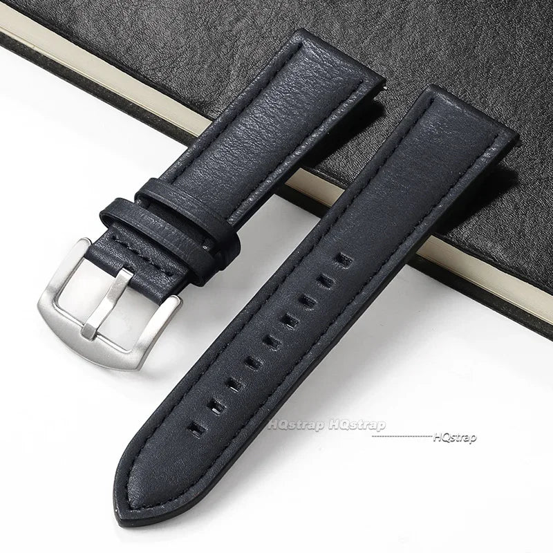 CowLost | product_id-calfskin-leather-watch-band-for-huawei-18mm-20mm-22mm-with-silver-stainless-steel-buckle |11