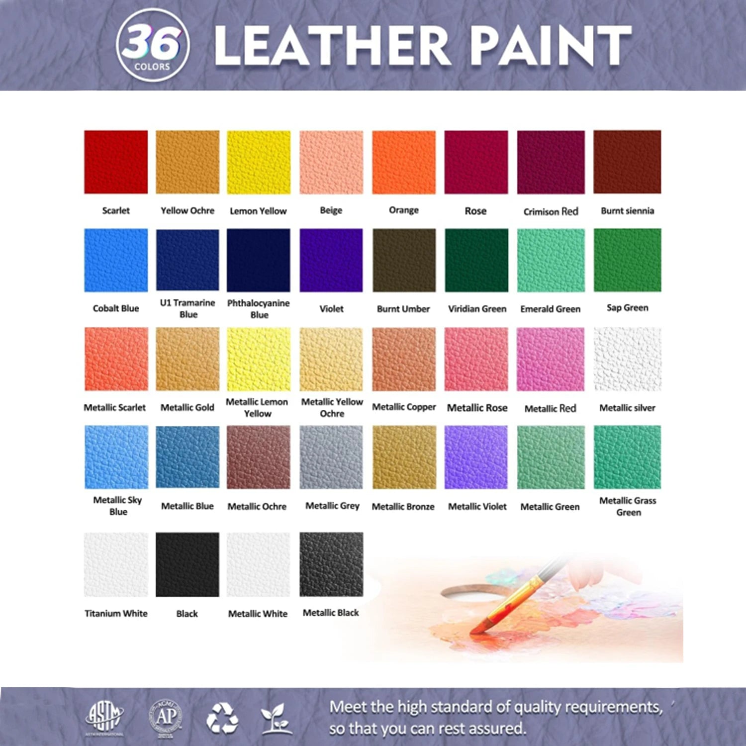 CowLost | paintings-product_id-acrylic-leather-paint-for-shoes-bags-jackets-12-24-36-colors-12ml |8
