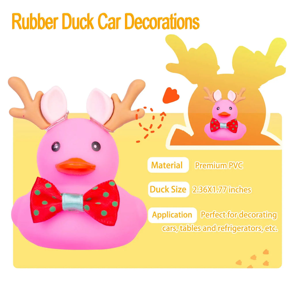 CowLost | product_id-2-pack-cute-winter-rubber-duck-car-dashboard-decorations |5