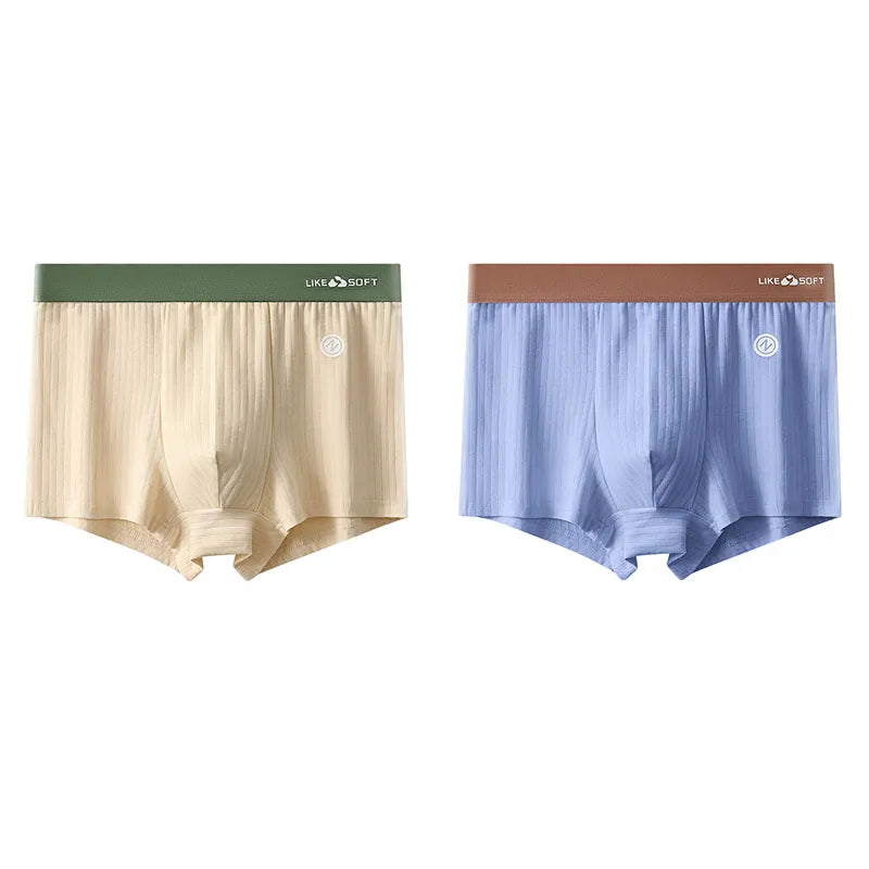 CowLost | 2-pcs-lot-mens-striped-panties-boxer |22