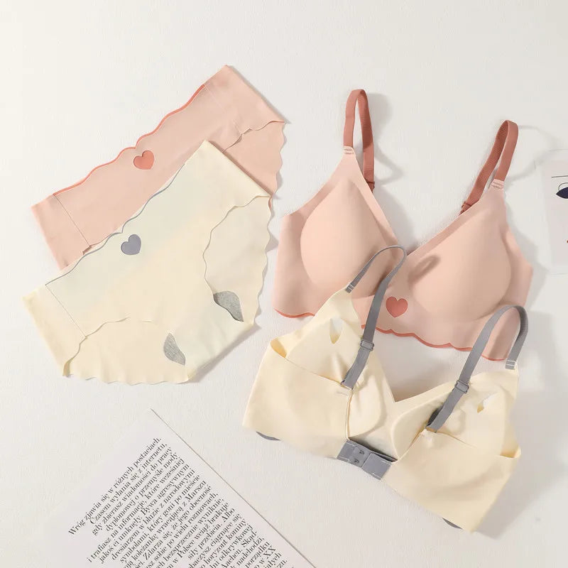 CowLost | product_id-women-push-up-wirefree-bra-and-low-waist-panties-set-comfortable-lingerie |8