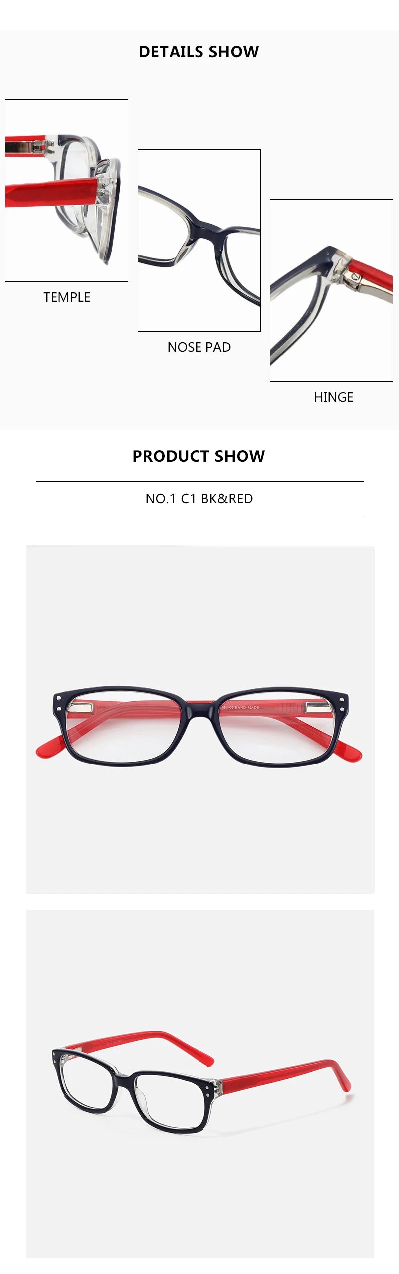 CowLost | zenottic-teenage-eyeglasses-frame-new-acetate-material-ultra-light-kids-glasses |8