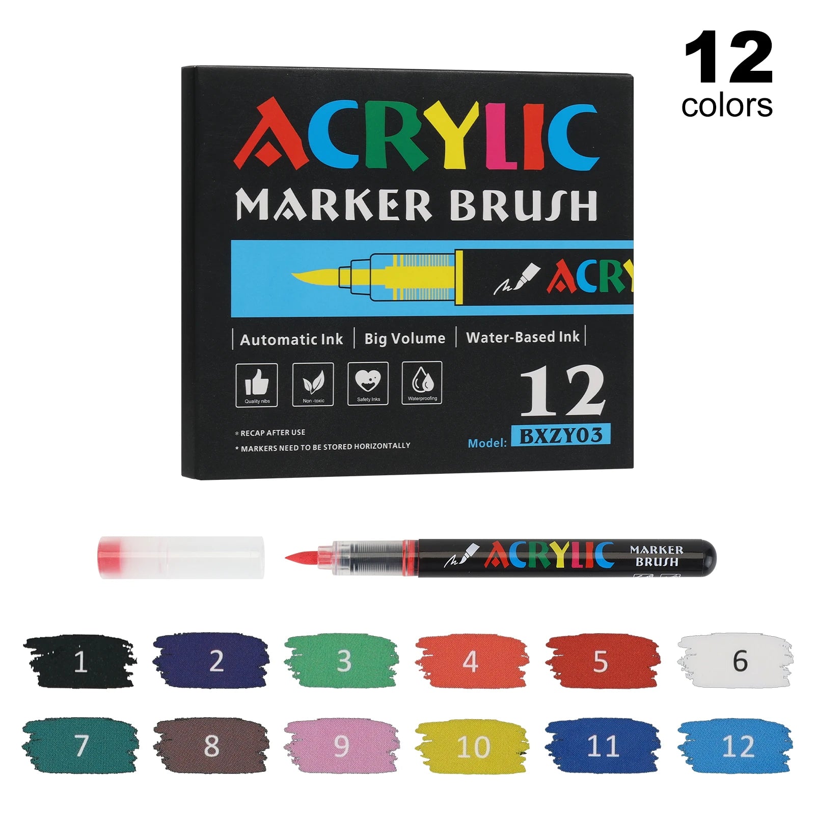 CowLost | product_id-120-color-liquid-acrylic-paint-markers-set-with-soft-brush-tips-for-art-and-drawing |12