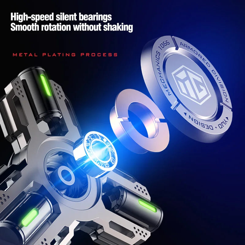 CowLost | permanent-glow-fidget-spinner-hand-spinner-alloy-material-long-rotation-high-speed-edc-child-adult-adhd-stress-relief-toy-gifts |4