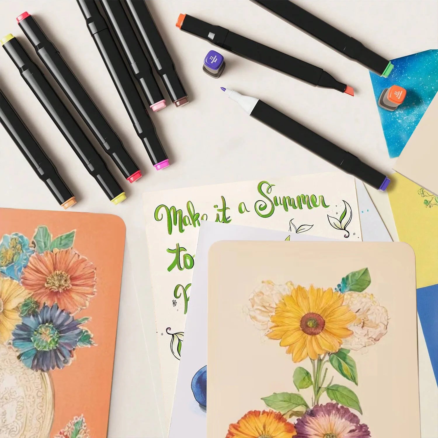 CowLost | product_id-120-color-double-tip-permanent-art-marker-set-for-drawing-design |3