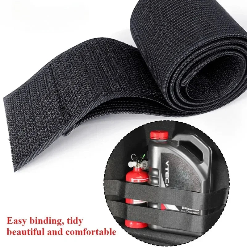 CowLost | product_id-2pcs-car-trunk-organizer-with-fire-extinguisher-strap-and-black-magic-tape-fasteners |6