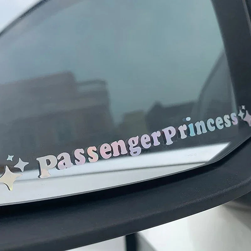CowLost | 2pcs-mirror-decoration-sticker-passenger-princess-star-mirror-decal-sticker-rearview-mirror-car-vinyl-decoration-funny-car-decal |4