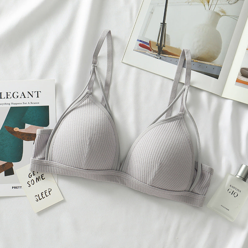 CowLost | product_id-wireless-cotton-push-up-deep-v-neck-padded-bra-for-women |8