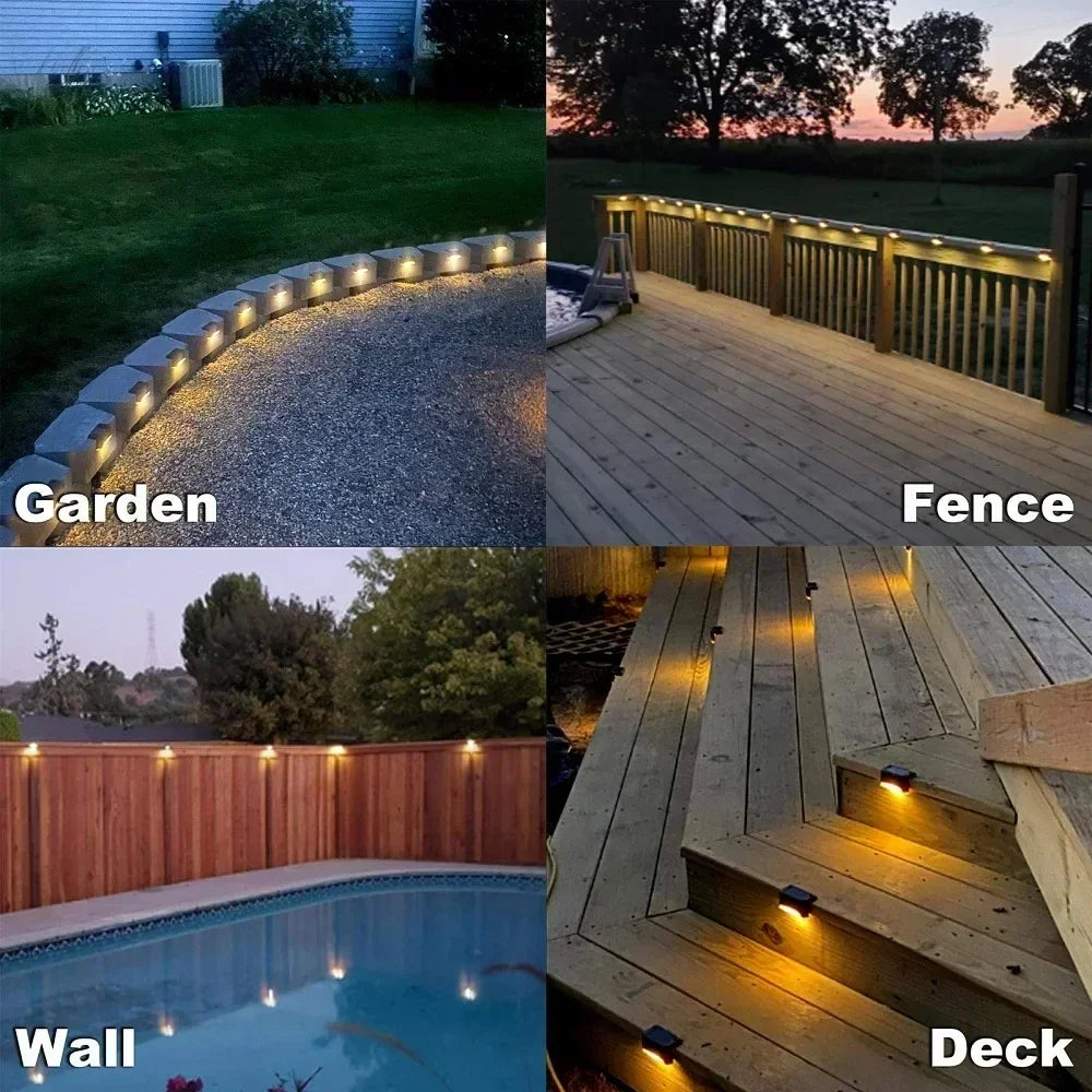 CowLost | product_id-4pcs-solar-waterproof-led-deck-step-fence-lights-for-outdoor-yard-garden |10