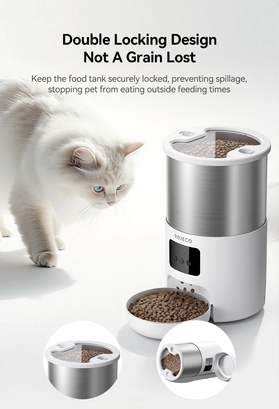 CowLost | cat-food-rojeco-4-5l-stainless-steel-smart-cat-feeder-with-wifi-app-and-voice-control |11