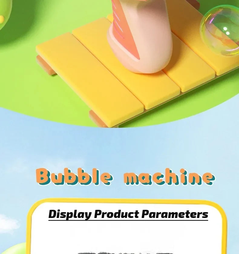 Space Electric Automatic Bubble Gun Toy for Kids Outdoor Summer Games