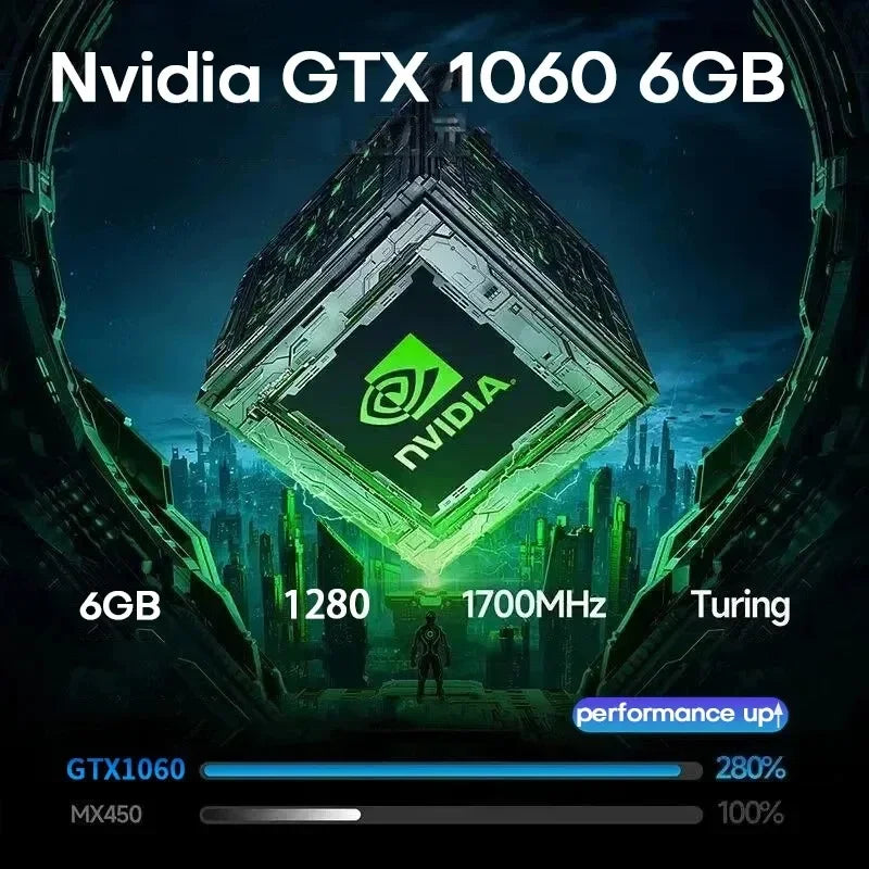 16" Gaming Laptop intel Core i7-6700HQ GTX 1060 6GB Notebook PC IPS 1920*1200 16GB DDR4 1TB SSD Windows 11 Pro