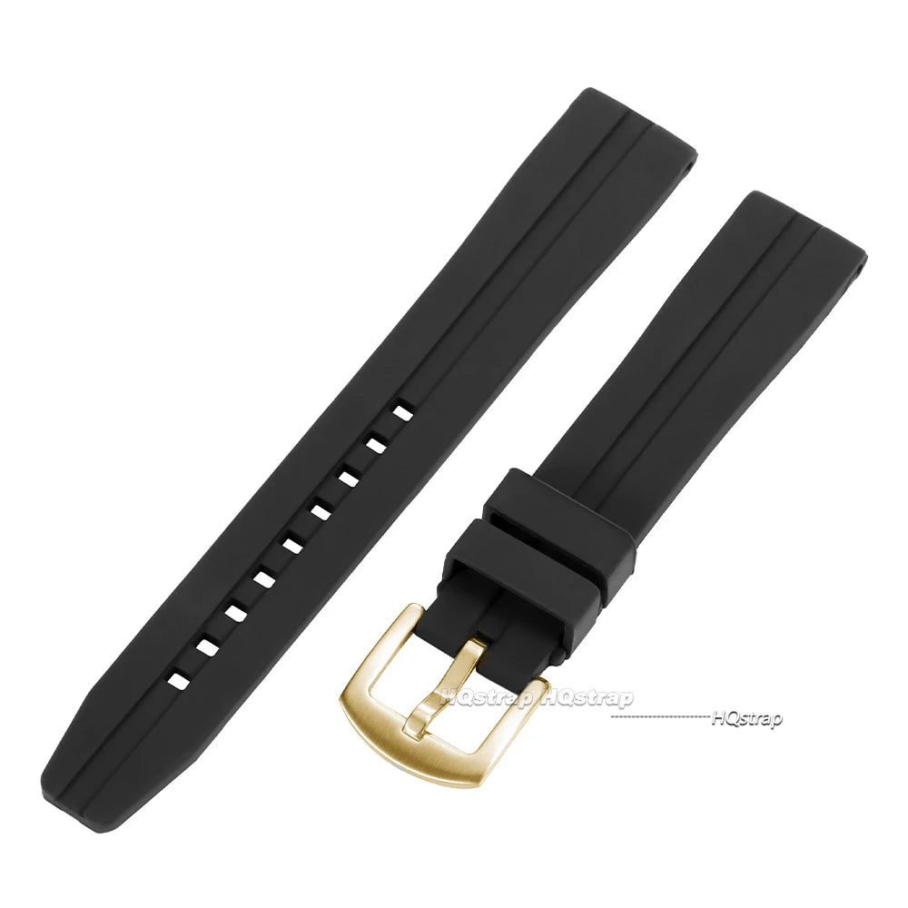 Big Size Long Silicone Wristbands 14+9cm for Seiko & Rolex 20mm 22mm Sport Watch Straps