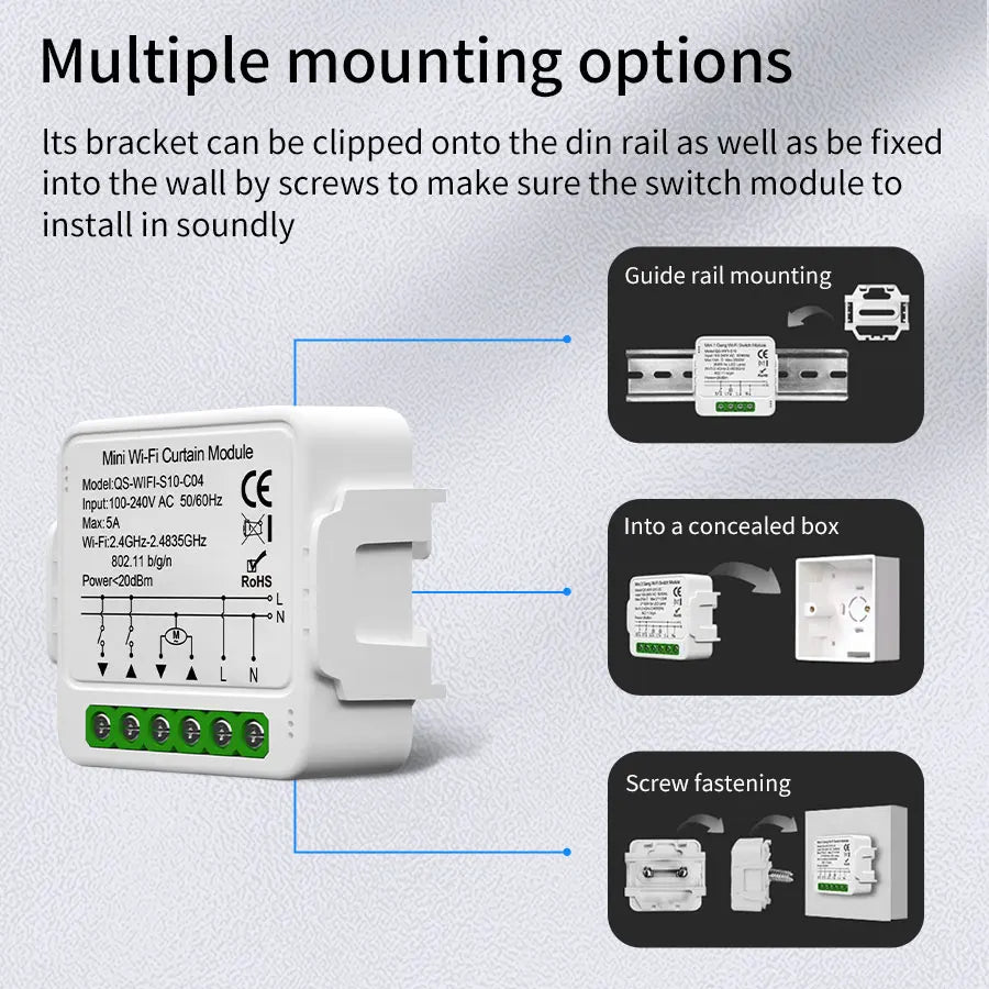 CowLost | product_id-tuya-wifi-zigbee-smart-curtain-switch-module-for-roller-blinds-with-alexa-google-home-control |9