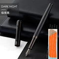 CowLost | product_id-hero-metal-fountain-pen-ef-f-nib-black-silver-tree-texture-writing-ink-pen-gift |11