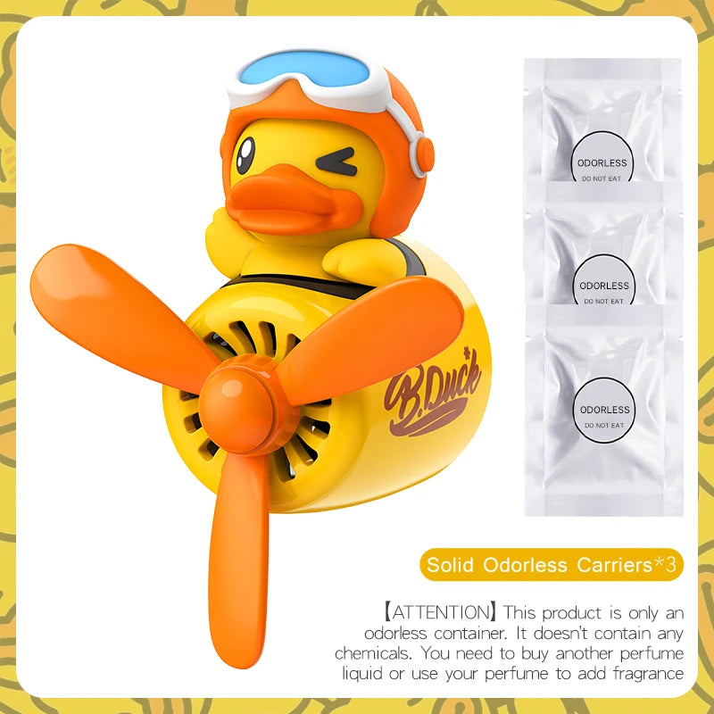 CowLost | product_id-no-perfume-diy-cute-duck-pilot-car-air-freshener-vent-clip-diffuser-ornament |20