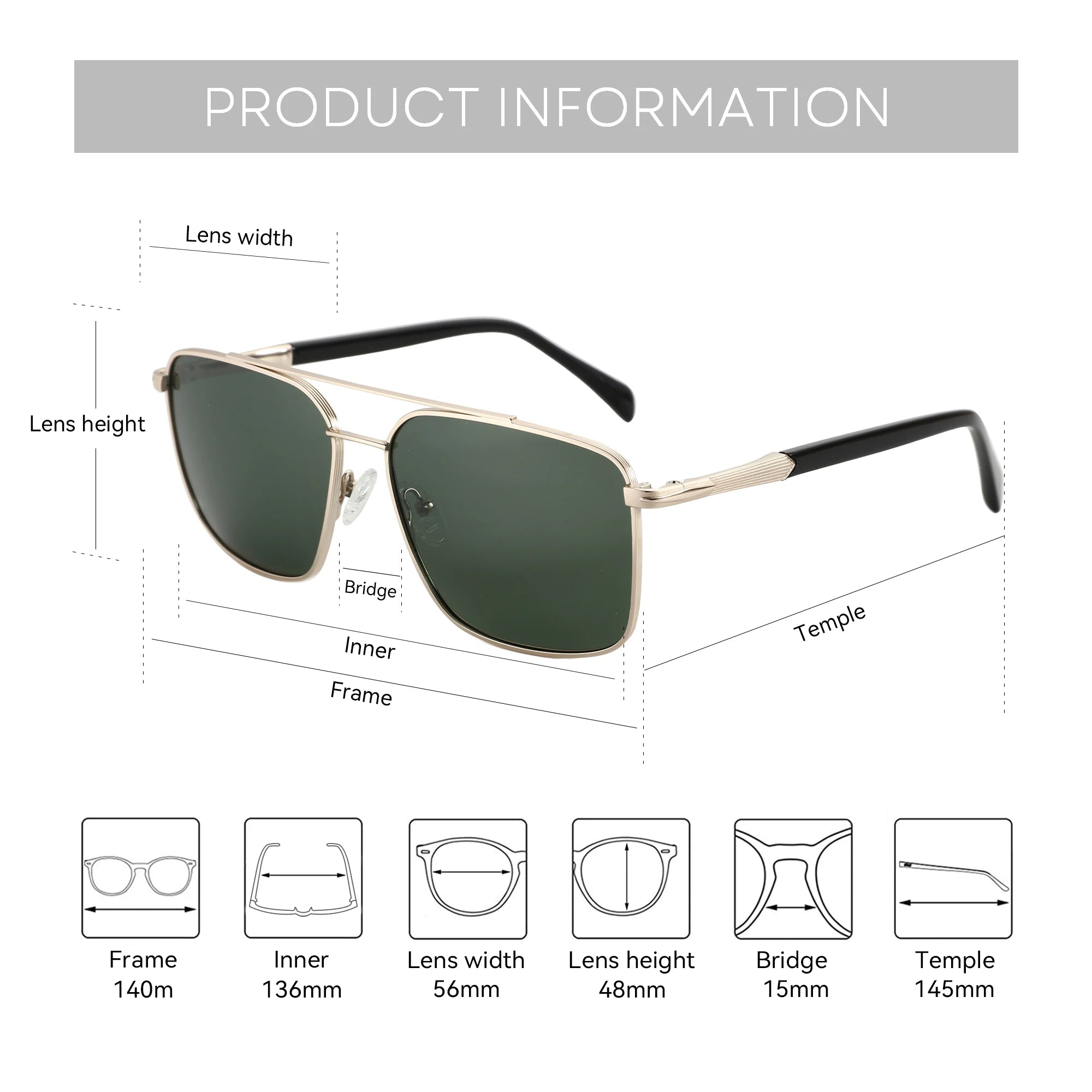 CowLost | zenottic-mens-polarizing-sunglasses-double-bridge-pilot-shade |4