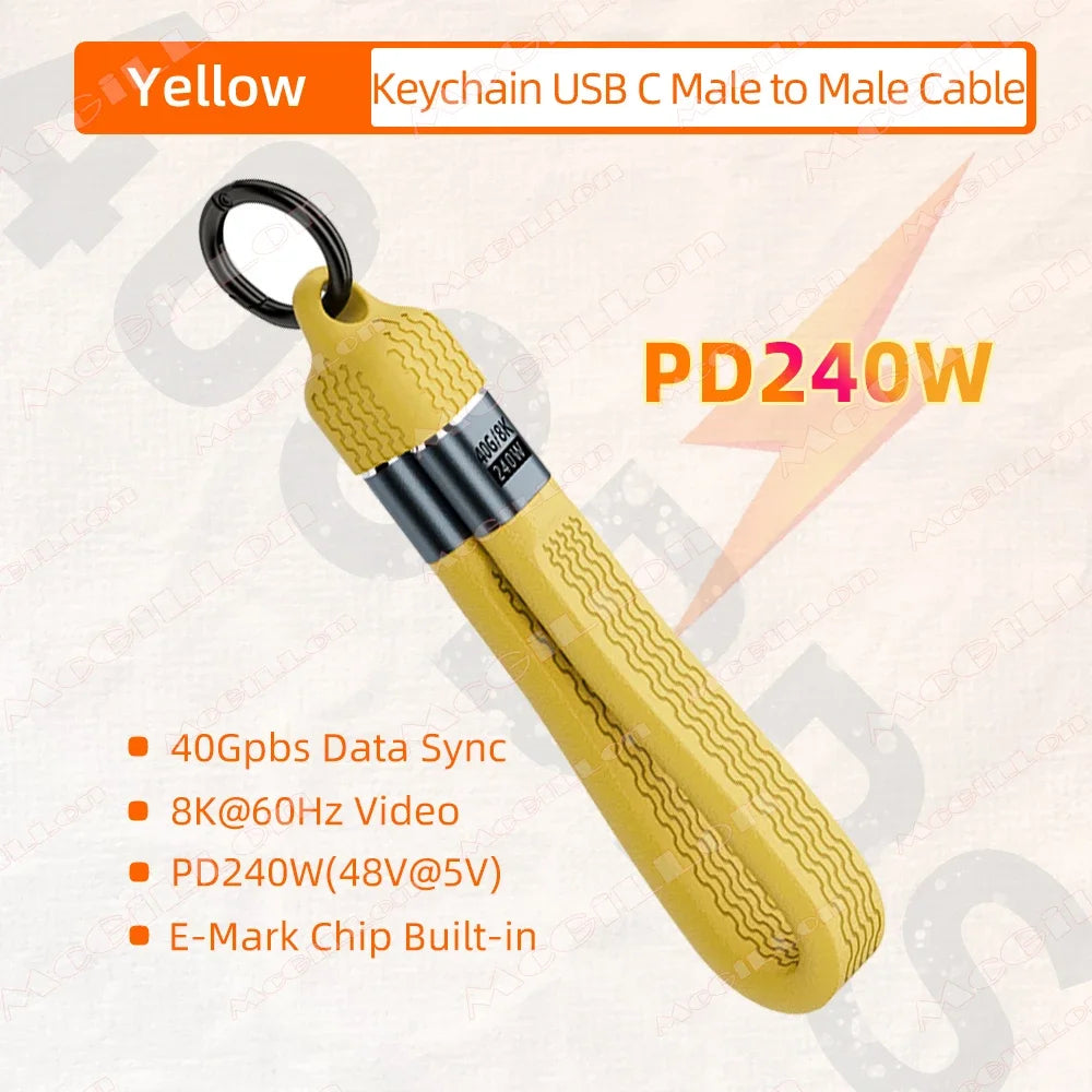 CowLost | product_id-keychain-pd240w-usb4-usb-c-to-usb-c-cable-40gbps-5a-fast-charging-240w-8k-60hz-extension |22