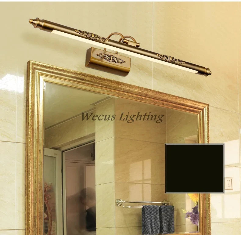 CowLost | product_id-golden-8w-500mm-bronze-led-bathroom-wall-light-european-mirror-lamp |10