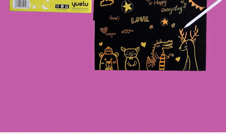 CowLost | product_id-10-pcs-colorful-diy-blank-scratch-painting-paper-set-a4-16k-32k |21