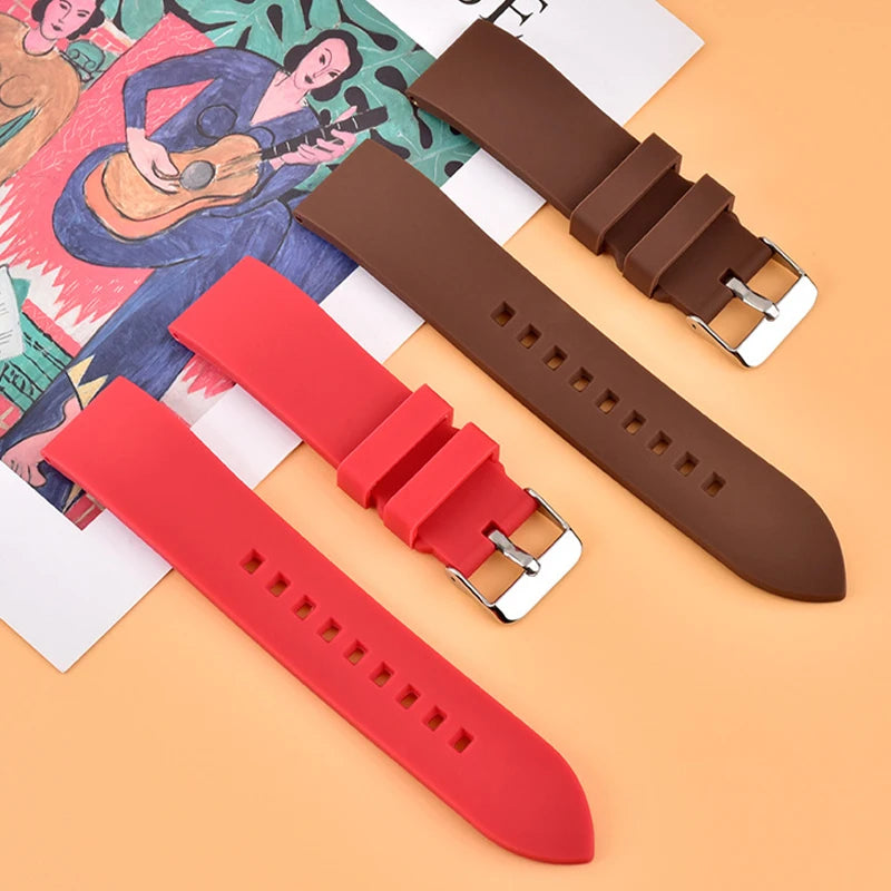 Silicone Watch Strap for Huawei Smartwatch & Rolex Water Ghost Waterproof Sports Wristband