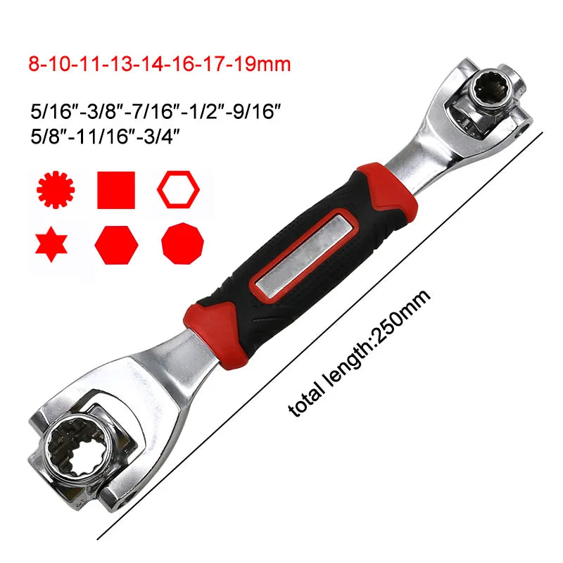 CowLost | product_id-52-in-1-tiger-wrench-socket-for-spline-bolts-torx-6-point-360-furniture-car-repair-tool-25cm |2