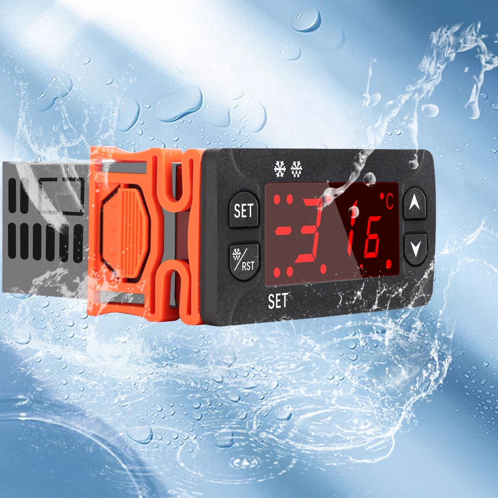 Digital Temperature Controller Thermostat AC 110V/220V DC 12-24V Relay LED Heating Cooling Thermoregulator