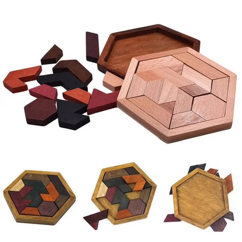 CowLost | fencing-barriers-montessori-wooden-geometric-shape-intelligence-puzzle-toy |6