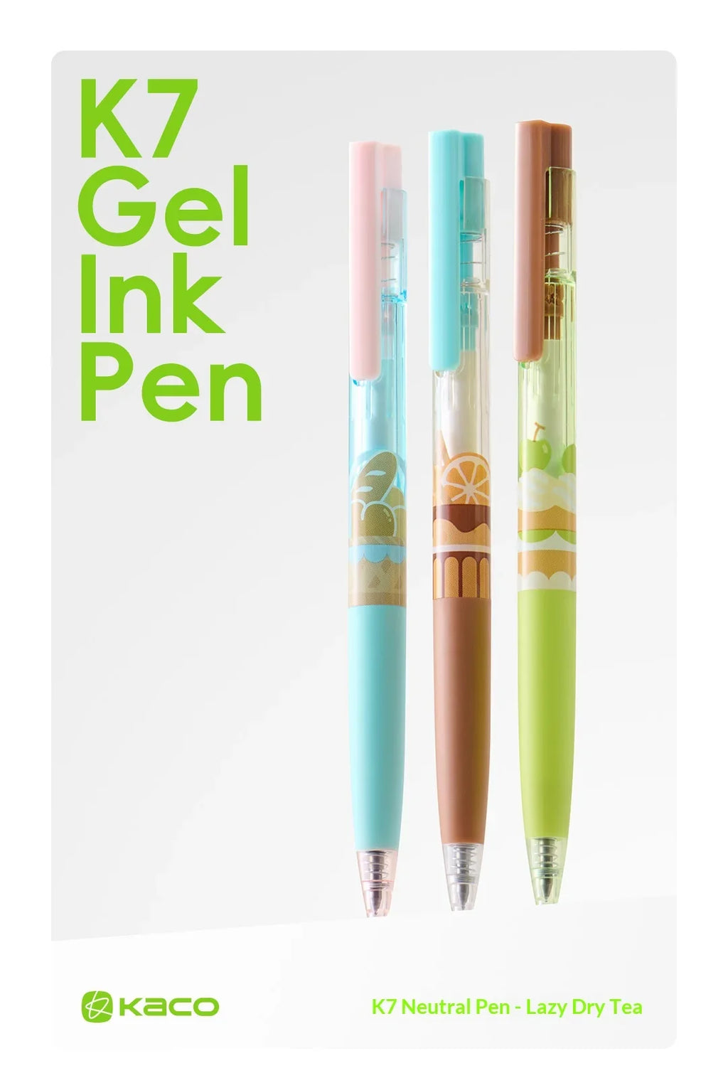 CowLost | product_id-kaco-3-pack-afternoon-tea-gel-pens-0-5mm-retractable-quick-dry-smudge-proof-ink |7