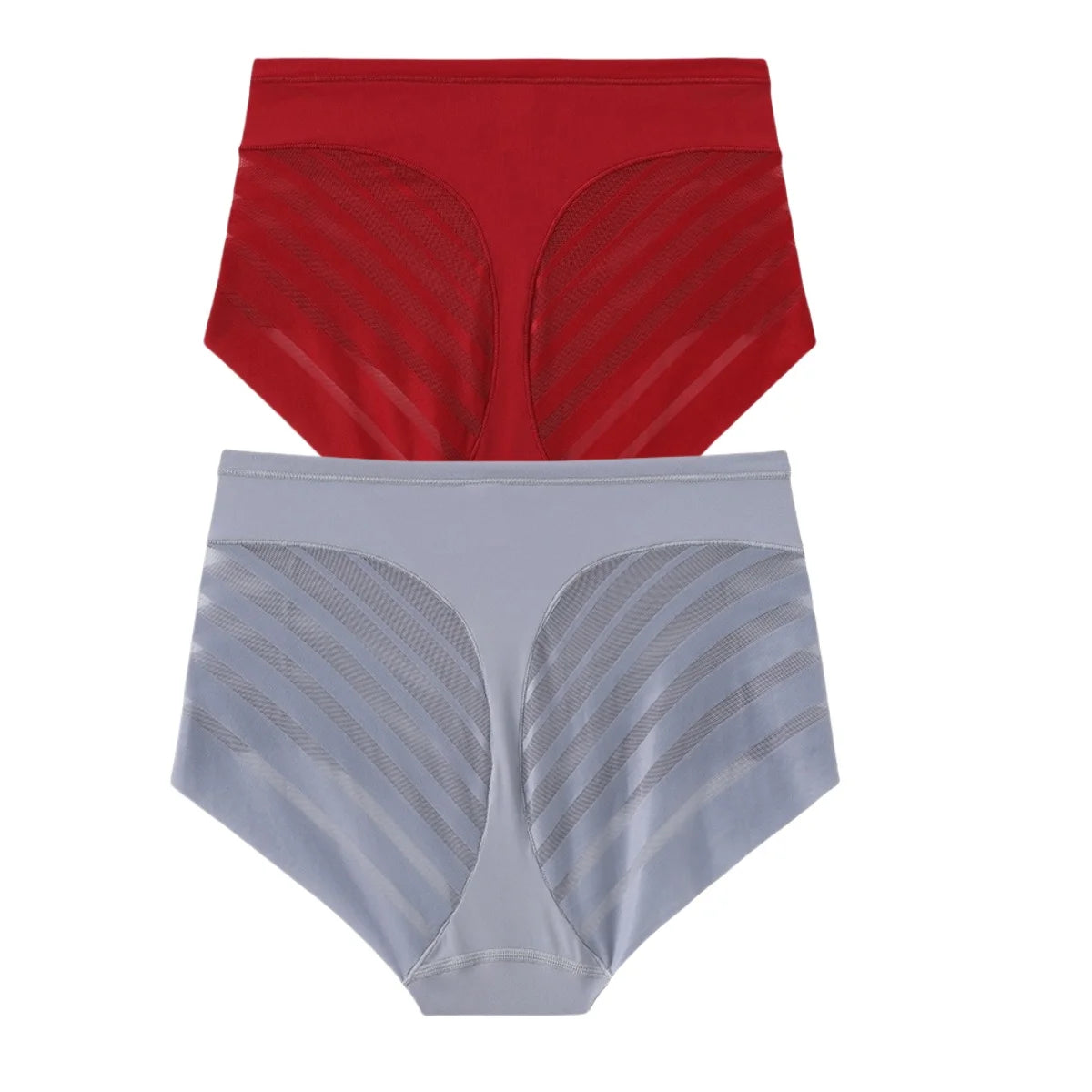 CowLost | product_id-2pcs-womens-mid-waist-ice-silk-tummy-control-butt-lifter-shaping-briefs-m-3xl |8