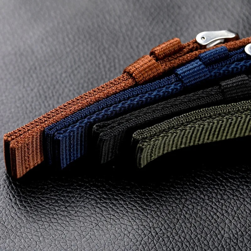 Universal Nylon Braided Replacement Watchband for Seiko & Rolex Men Women