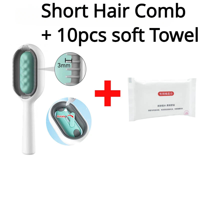 CowLost | pet-beds-double-sided-pet-hair-removal-brush-for-cat-and-dog-grooming |8