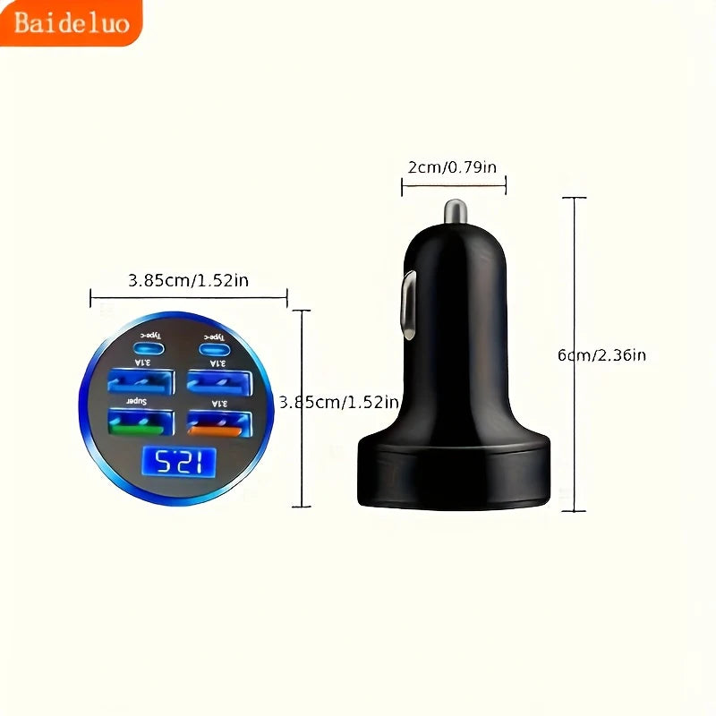 CowLost | product_id-350w-usb-c-car-charger-pd-qc3-0-fast-charge-adapter-for-iphone-samsung-huawei-xiaomi |6