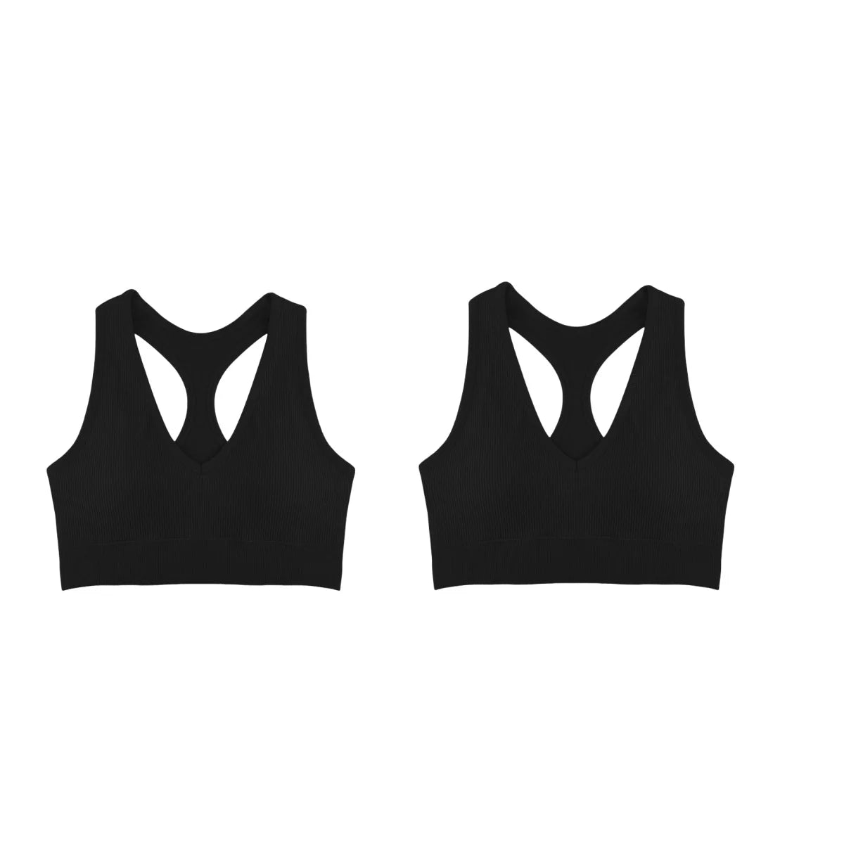 CowLost | product_id-2pcs-seamless-wireless-padded-y-back-breathable-sports-bras-for-women |20
