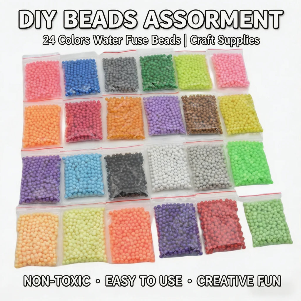 300pcs DIY Water Spray Beads 36 Colors Refill Crystal Puzzle Toy Set