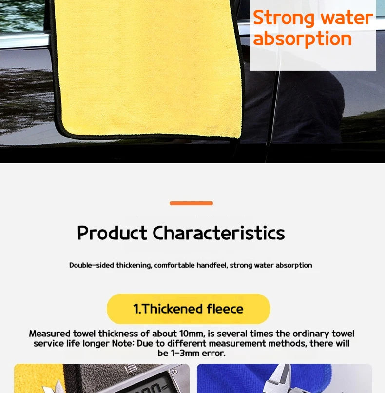 CowLost | car-wash-brushes-product_id-5pcs-microfiber-car-wash-and-drying-towels-absorbent-cleaning-cloths |11