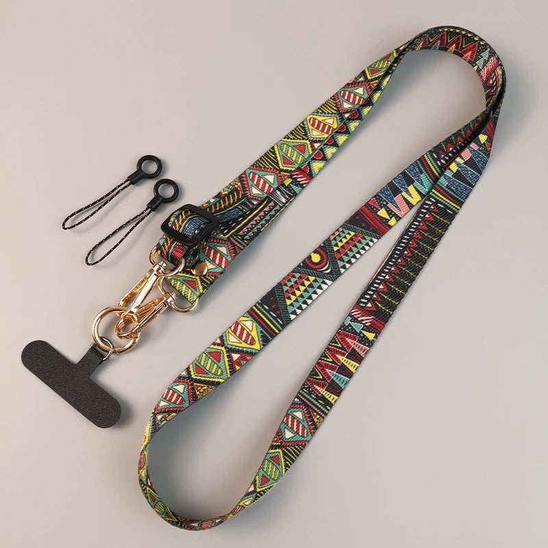 CowLost | uncategorized-adjustable-graffiti-pattern-long-crossbody-phone-lanyard |23