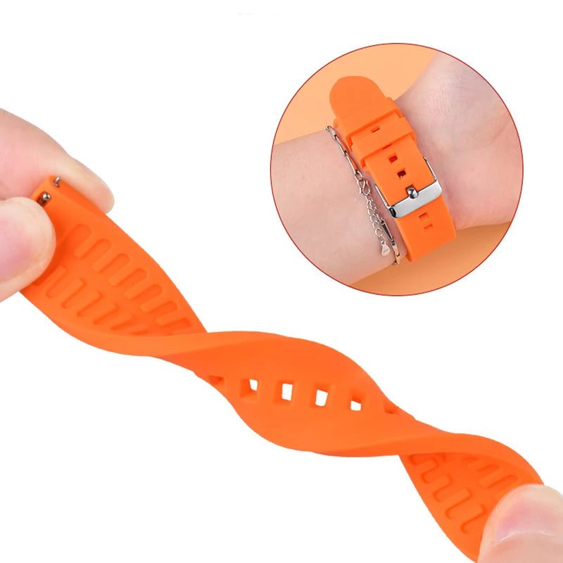 Silicone Watch Strap for Huawei Smartwatch & Rolex Water Ghost Waterproof Sports Wristband