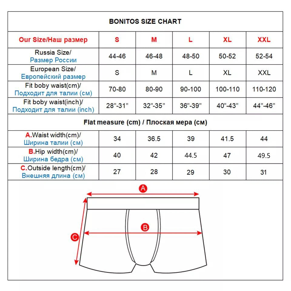 CowLost | 5pcs-cotton-mens-underpants-bonitos-men-panties |3