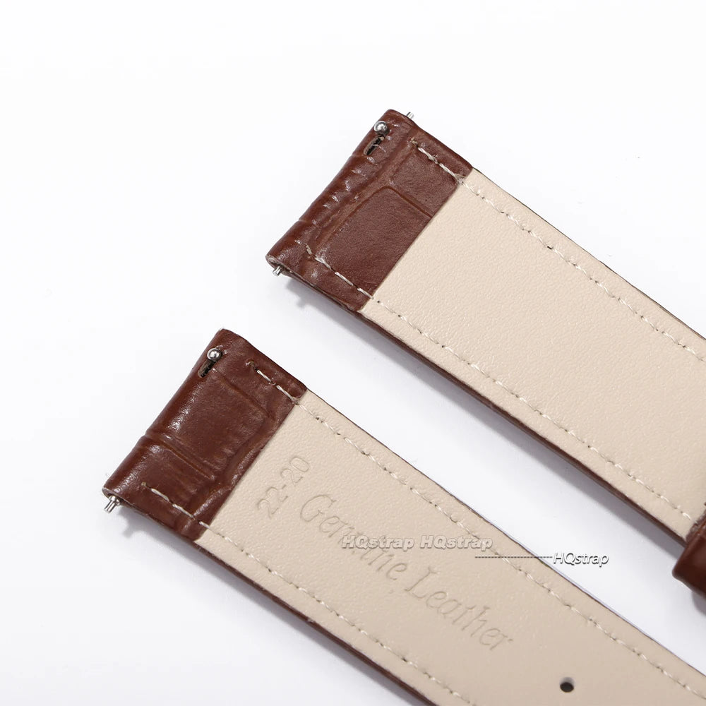 CowLost | bracelets-product_id-quick-release-leather-watch-band-with-bamboo-texture-strap-16-24mm-butterfly-buckle |6